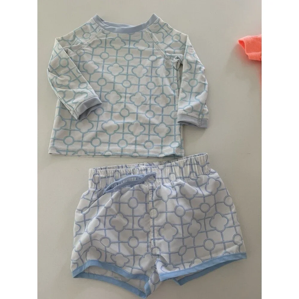 Edgehill collection carter baby boy clothes swim set bodysuit summer outfit 6-9M